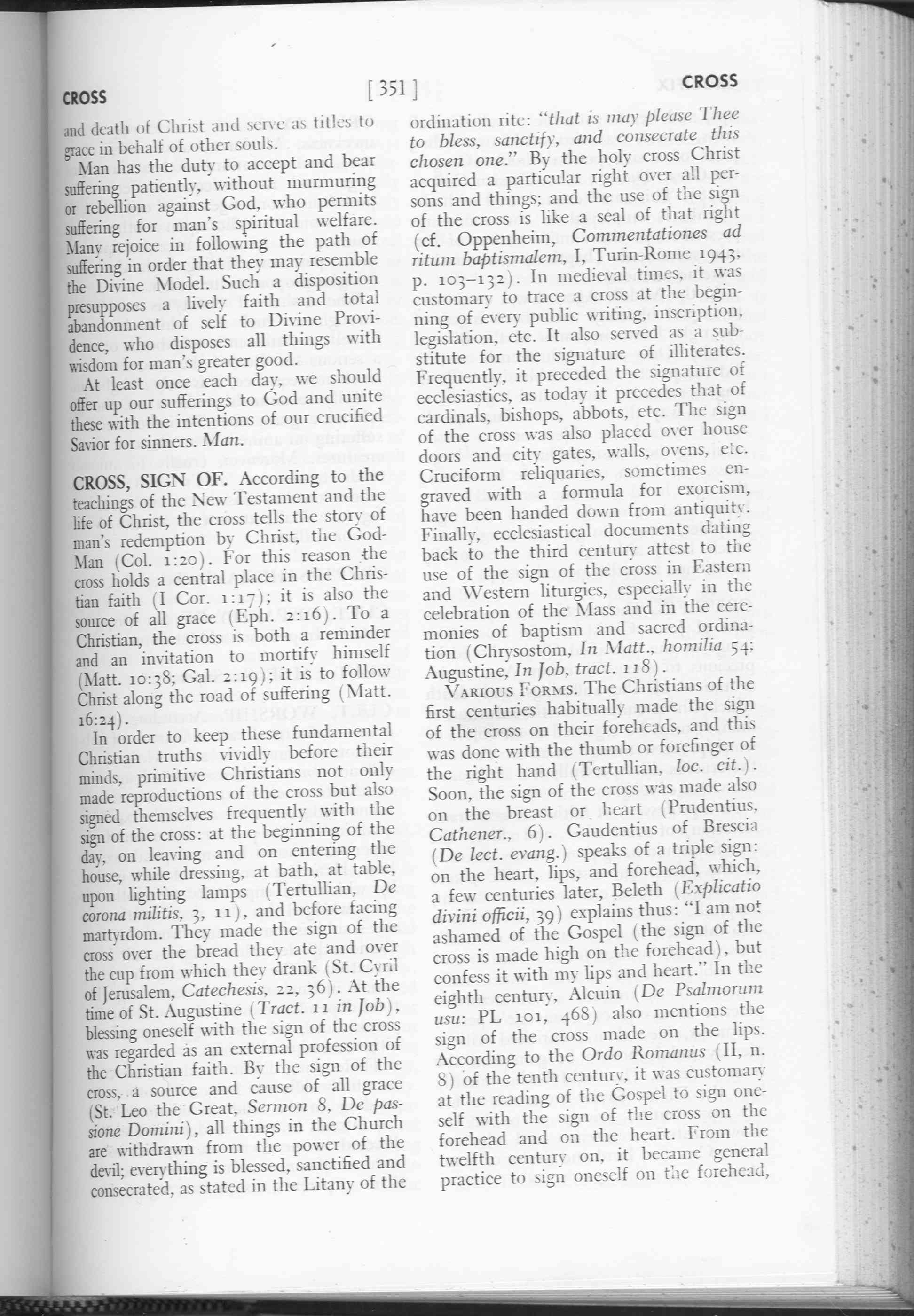 pg 351 Dizionario di Teoligia Morale Canons